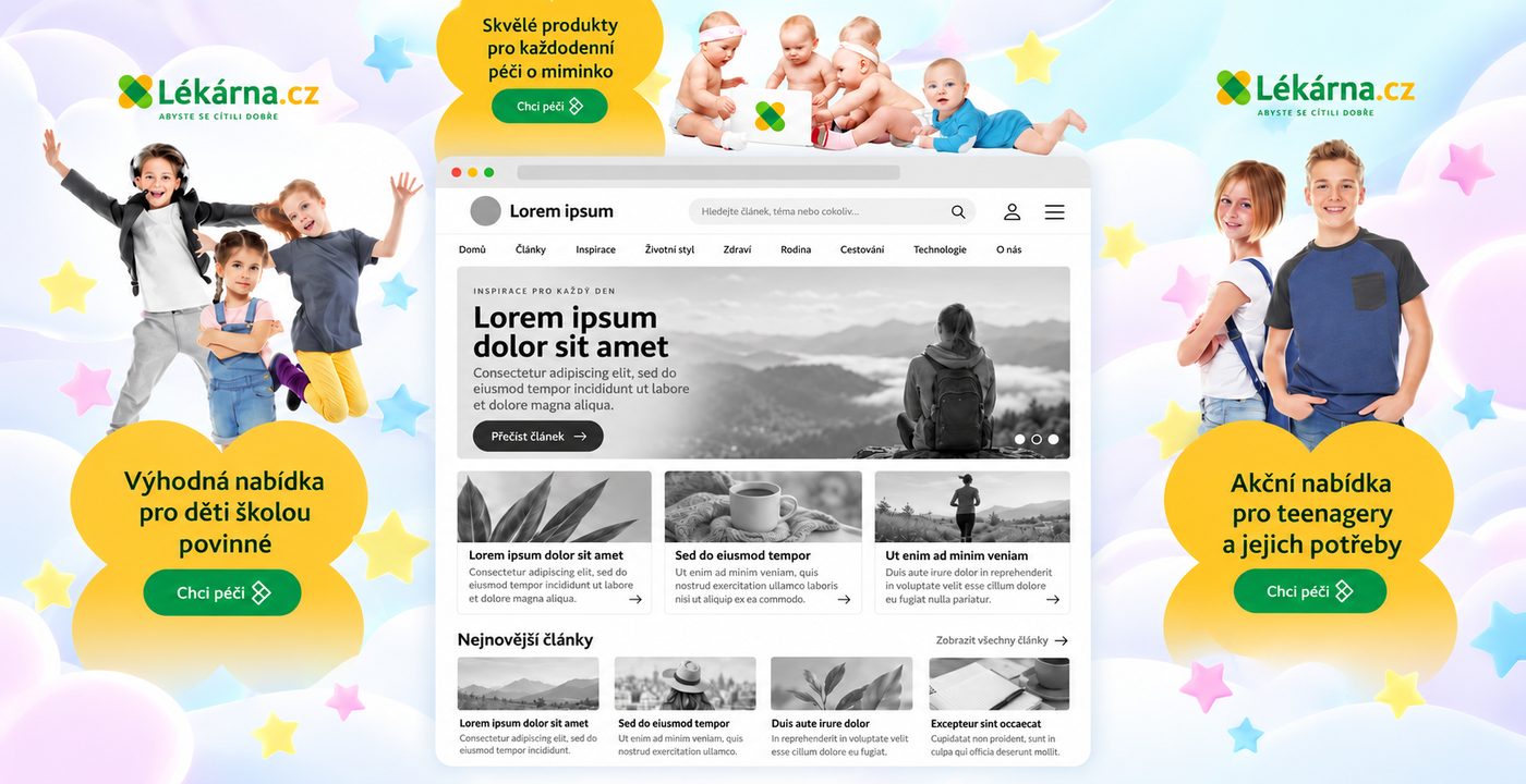 Lékárna.cz - nabídka pro děti a teenagery